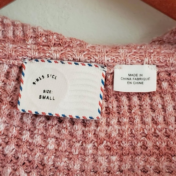 Anthropologie Postmark Maurisa Cowl Waffle Top Small - Picture 7 of 8